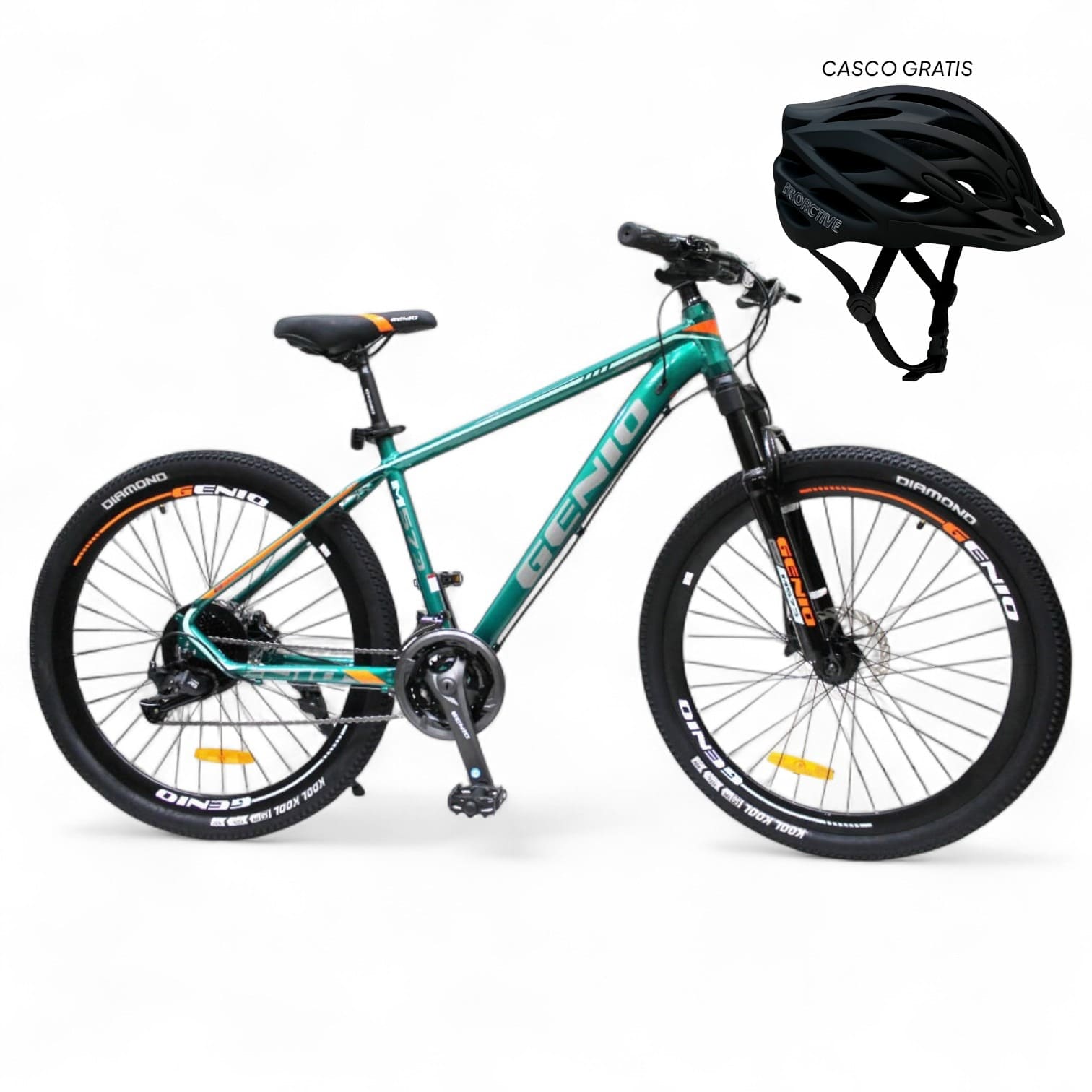 Bicicleta De Montañana Genio Hidráulica + Casco De Regalo