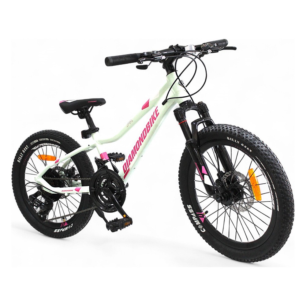 Bicicleta de Montaña para Niña Rin 24 Diamond Bike - Blanco/Rosado